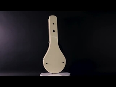 Estojos rígidos para banjo com 5 travas de tamanho padrão e interior com enchimento de espuma