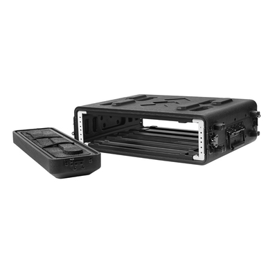 PE 15&quot; caixa da cremalheira do voo da montagem em rack da profundidade 2U para o receptor/processador do microfone