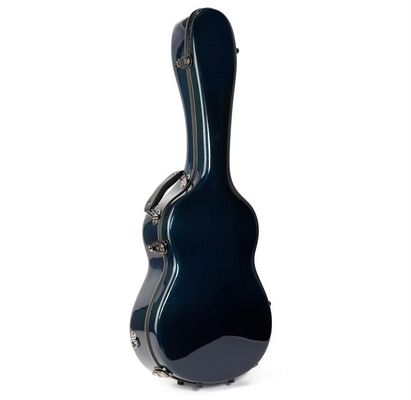 Carbono duro do ar da caixa da guitarra clássica de seda como o forro azul