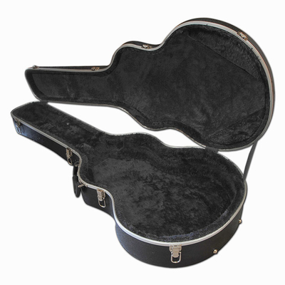 Caixa de luxe acústica enorme da guitarra do voo do ABS com cor do preto do punho