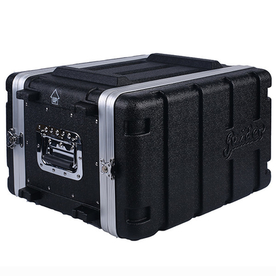 12&quot; torção de pouco peso da caixa da cremalheira do amplificador do ABS da profundidade 6U travam x 4, 2 Carry Handles