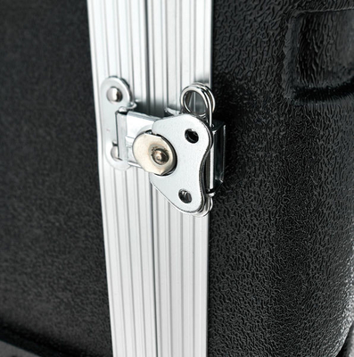 17&quot; ABS DJ da profundidade que rola a caixa 19&quot; da cremalheira 12u preto 2 Carry Handles