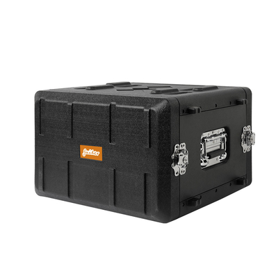 PE preto 15&quot; da caixa da estrada da montagem em rack do voo 6U profundidade para o amplificador audio