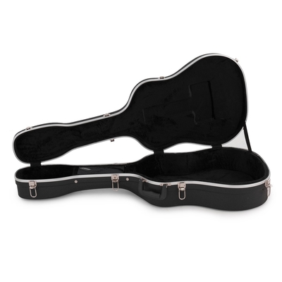 ABS duro sem redução preto da caixa da guitarra acústica com alças acolchoadas