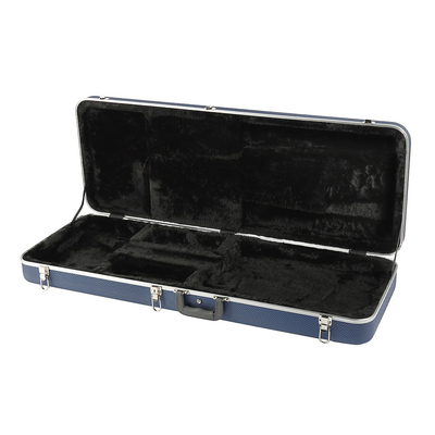 Caixa dura retangular Shell Blue Waterproof da guitarra elétrica do ABS