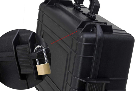 Ferramenta militar plástica Carry Case Top das caixas de ferramentas dos PP 45mm + parte inferior 100mm
