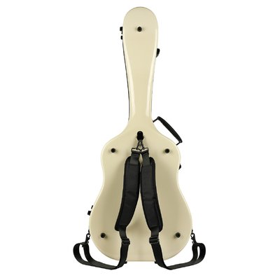 Caixa dura da montagem em rack da guitarra da cor do marfim da caixa da guitarra universal da fibra de vidro
