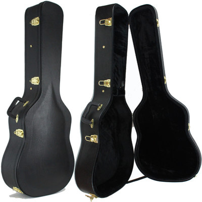Caso duro de madeira de Hardshell Dreadnought da caixa da cremalheira da guitarra