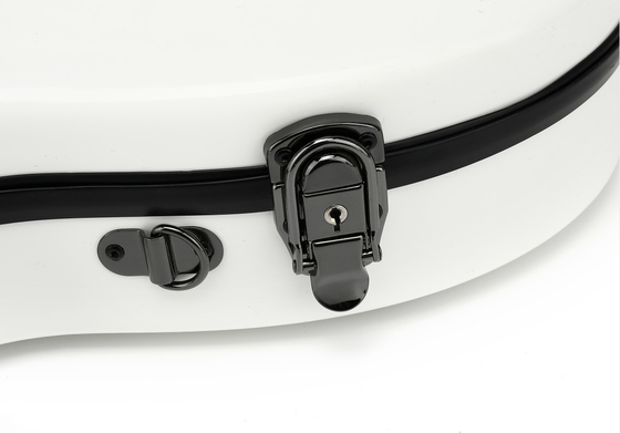 Do violino branco de pouco peso da fibra de vidro do ODM seda dura da caixa como o forro azul