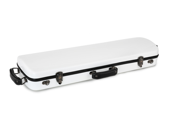 A 4/4 de caixa branca exterior sem redução 2 Chrome triplo do violino da fibra de vidro chapeou travas