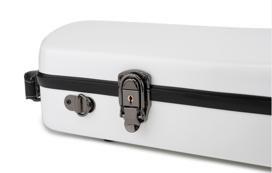 A 4/4 de caixa branca exterior sem redução 2 Chrome triplo do violino da fibra de vidro chapeou travas