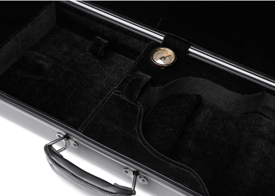 À prova de água de couro do punho de Shell Violin Hard Case With da fibra de vidro durável