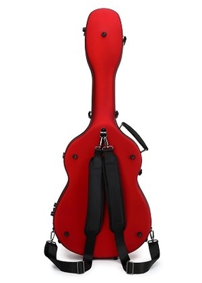 Resistência da ruptura da caixa da cremalheira de Matte Red Fiberglass Classical Guitar