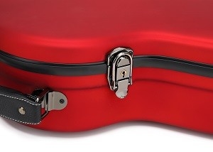 Resistência da ruptura da caixa da cremalheira de Matte Red Fiberglass Classical Guitar