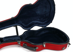 Resistência da ruptura da caixa da cremalheira de Matte Red Fiberglass Classical Guitar