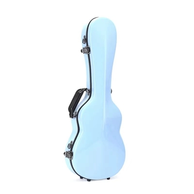 Azul acolchoado grosso de Tiffiany da caixa dura da uquelele do conteúdo da fibra de vidro de Hardshell