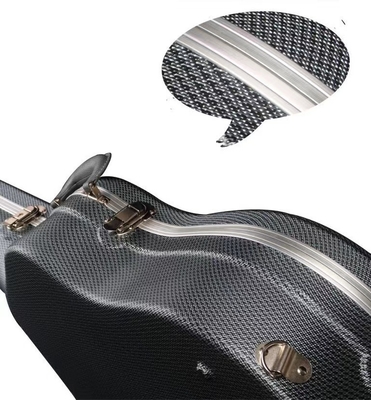 O impulso impermeável T da espuma da caixa da guitarra acústica do ABS duramente deu forma à superfície côncava