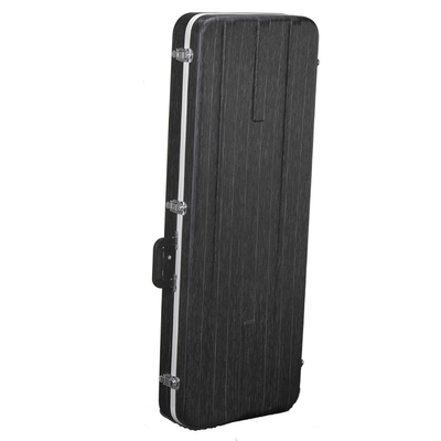 Caixa plástica da cremalheira da guitarra do ABS com Front Panel No Wheels transparente